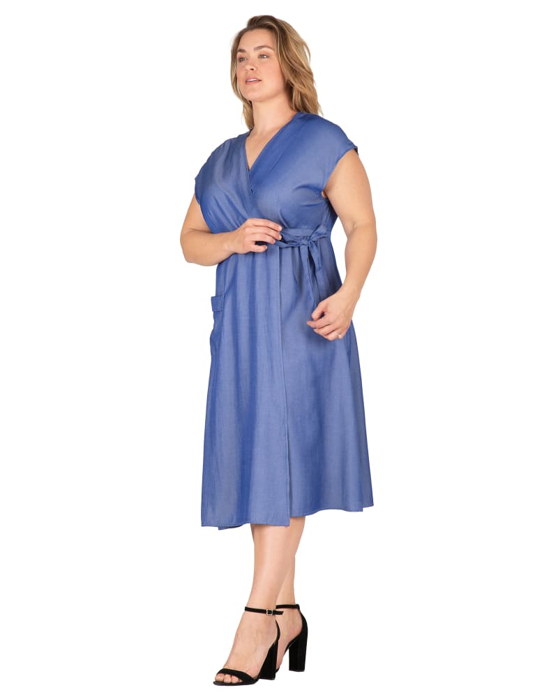 Kimono midi top dress plus size
